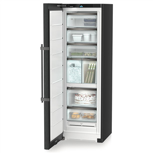 Liebherr, NoFrost, 278 L, augstums 186 cm, melna - Saldētava