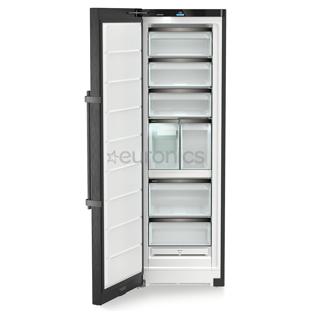 Liebherr, NoFrost, 278 L, augstums 186 cm, melna - Saldētava