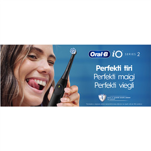 Braun Oral-B iO2, melna - Elektriskā zobu birste