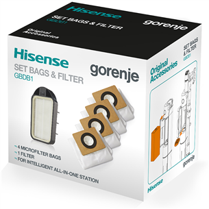 Hisene, 4 pcs - Dust bags + filter