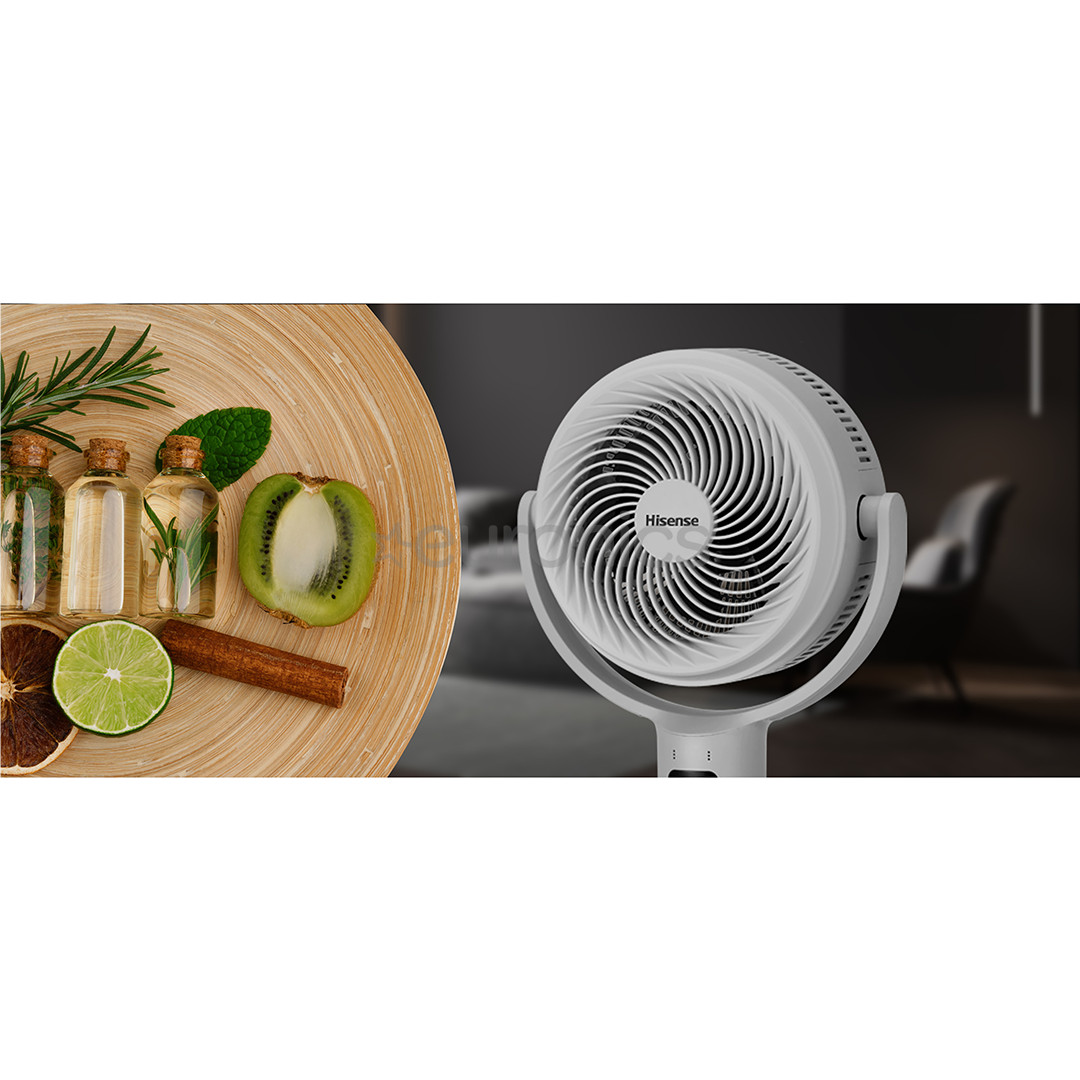 Hisense, white - Floor fan