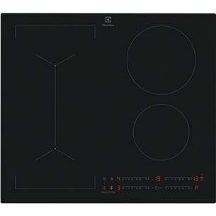Electrolux 600 Series SaphirMatt SE, Hob2Hood, platums 59 cm, bez rāmja, melna - Iebūvējama indukcijas plīts virsma CIV63443CT
