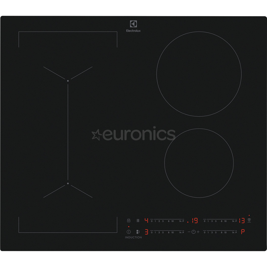 Electrolux 600 Series SaphirMatt SE, Hob2Hood, ширина 59 см, без рамы, черный - Интегрируемая индукционная варочная панель