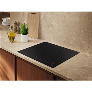 Electrolux 600 Series SaphirMatt, Hob2Hood, width 59 cm, frameless, black - Built-in induction hob