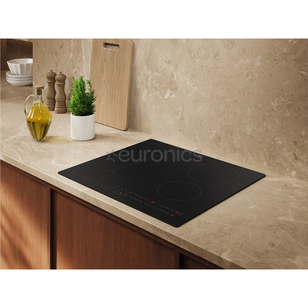 Electrolux 600 Series SaphirMatt SE, Hob2Hood, ширина 59 см, без рамы, черный - Интегрируемая индукционная варочная панель
