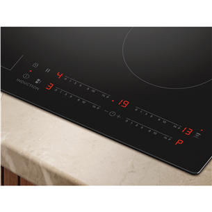 Electrolux 600 Series SaphirMatt, Hob2Hood, width 59 cm, frameless, black - Built-in induction hob