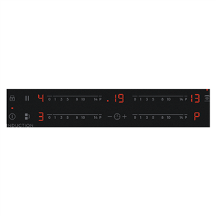 Electrolux 600 Series SaphirMatt, Hob2Hood, width 59 cm, frameless, black - Built-in induction hob