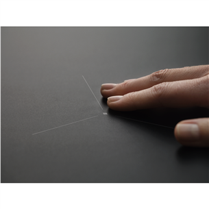 Electrolux 600 Series SaphirMatt, Hob2Hood, width 59 cm, frameless, black - Built-in induction hob
