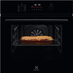 Electrolux 500 Series SurroundCook, pyrolytic cleaning, 65 L, black - Built-in oven EOF6P76BZ