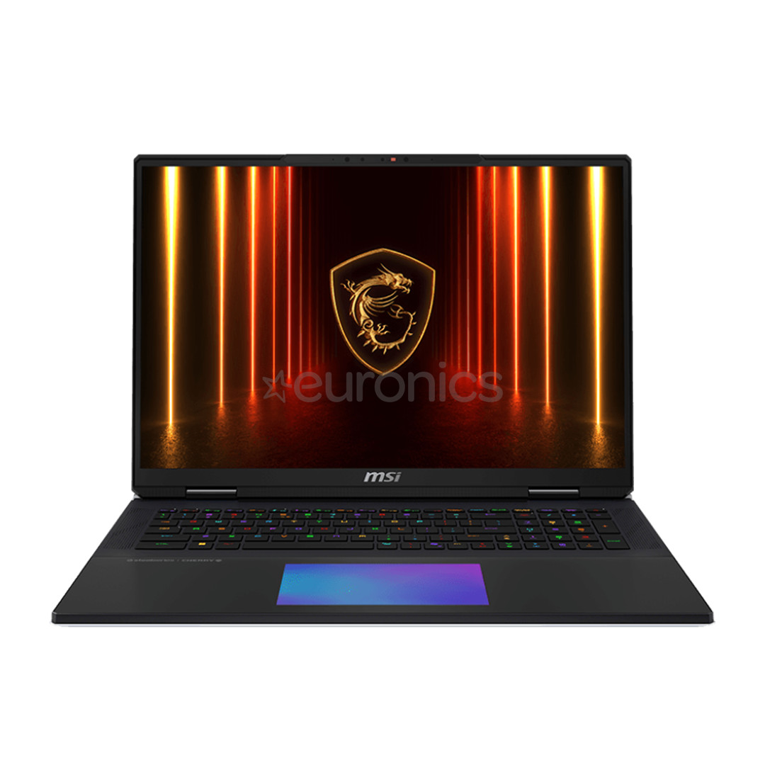 MSI Titan 18 HX, 18'', 4K UHD, Mini LED, 120 Hz, Ultra 9, 64 GB, 6 TB, RTX 5090, ENG, melna - Portatīvais dators