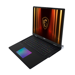 MSI Titan 18 HX, 18'', 4K UHD, Mini LED, 120 Hz, Ultra 9, 64 GB, 6 TB, RTX 5090, ENG, melna - Portatīvais dators