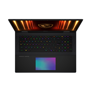 MSI Titan 18 HX, 18'', 4K UHD, Mini LED, 120 Hz, Ultra 9, 64 GB, 6 TB, RTX 5090, ENG, melna - Portatīvais dators