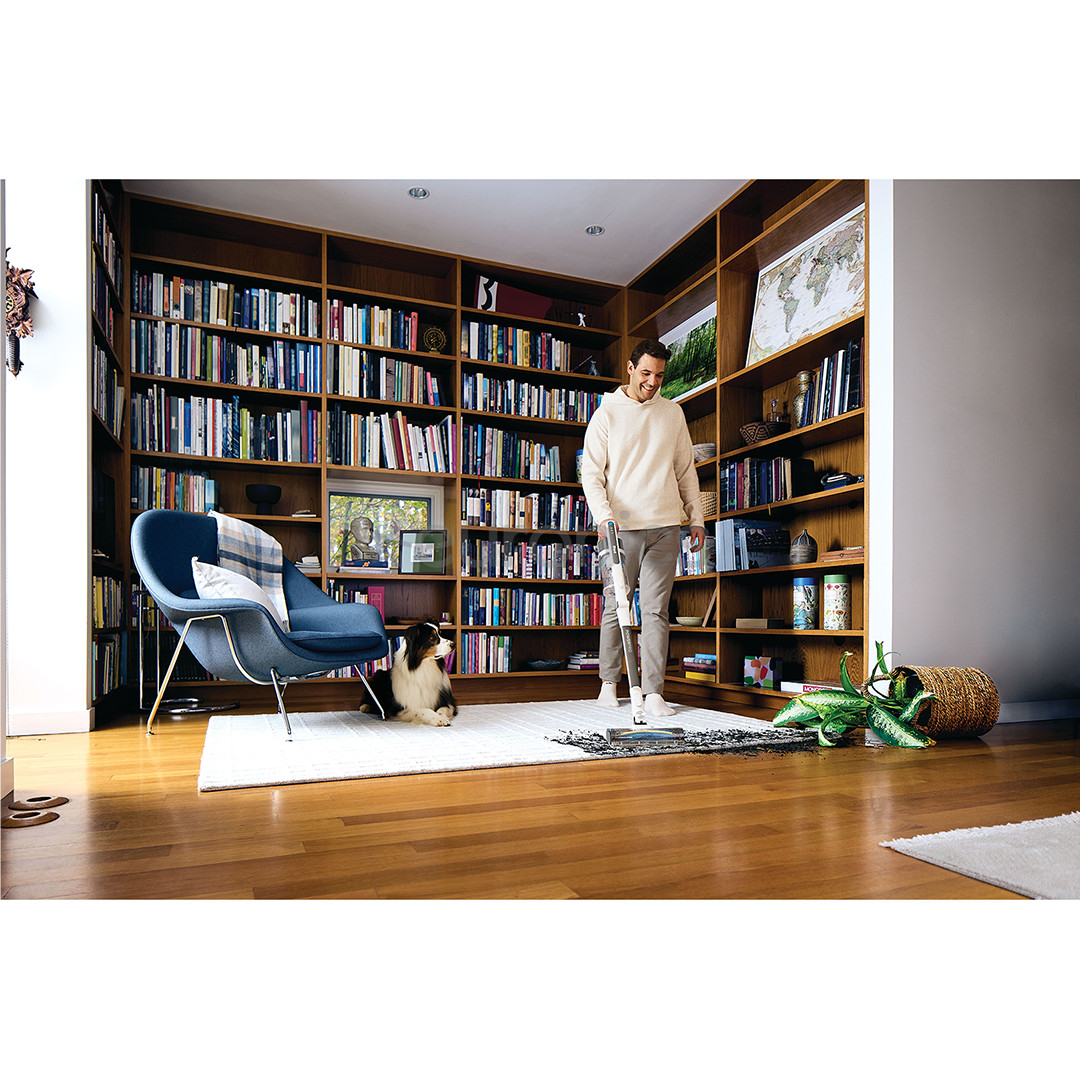 Shark PowerPro Pet, pelēka/balta - Bezvadu putekļu sūcējs