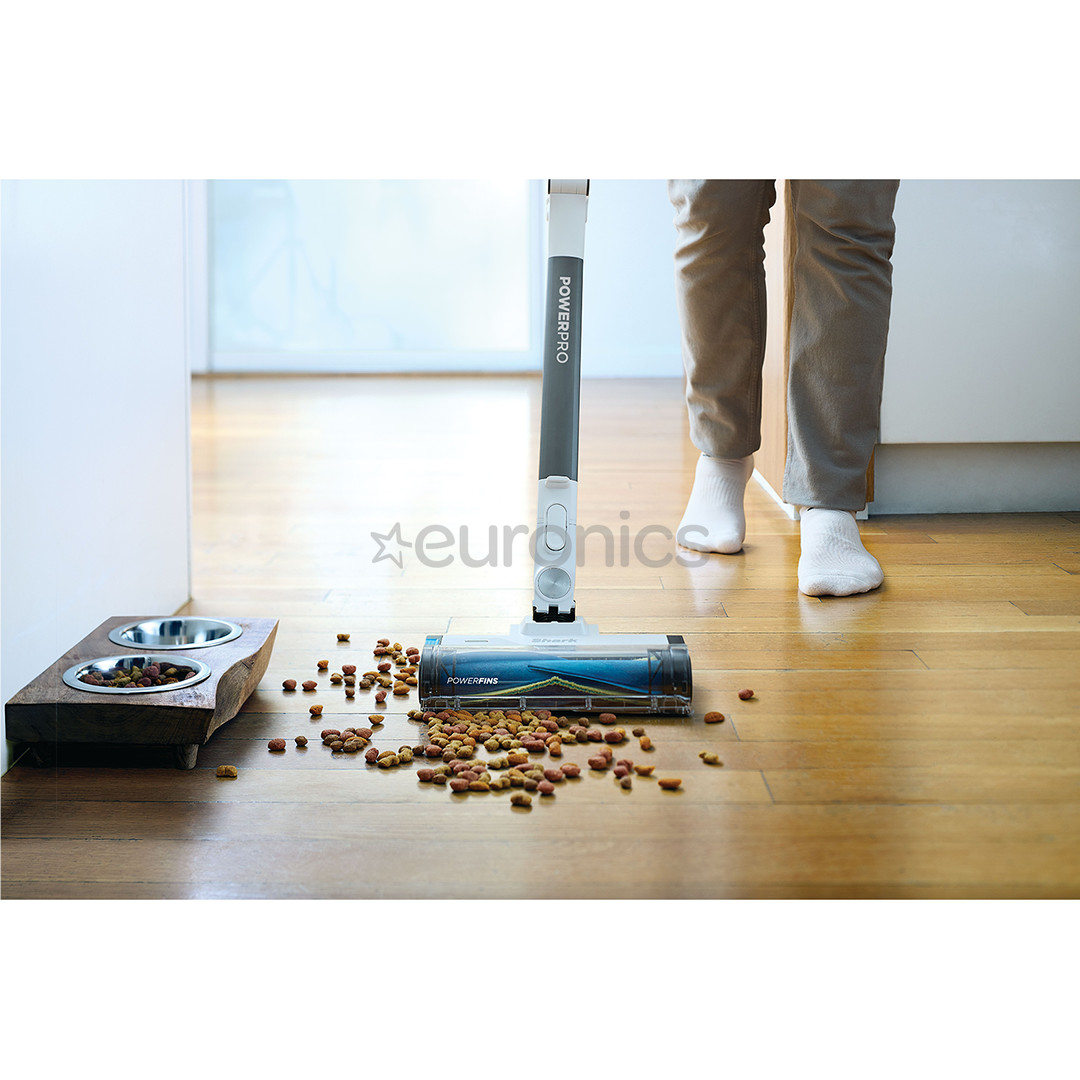 Shark PowerPro Pet, pelēka/balta - Bezvadu putekļu sūcējs