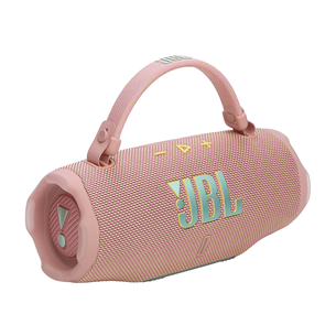JBL Charge 6, rozā - Portatīvais bezvadu skaļrunis