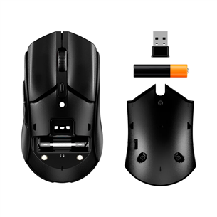HyperX Pulsefire Haste 2 Core, melna - Bezvadu datorpele