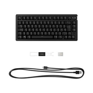 HyperX Alloy Rise 75, SWE, melna - Bezvadu klaviatūra