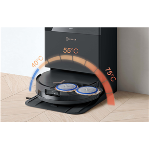 Ecovacs Deebot T50 Max Pro Omni, Wet & Dry, melna - Robots putekļu sūcējs