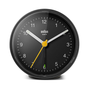 Braun BC12, melna - Modinātājpulkstenis BC12B