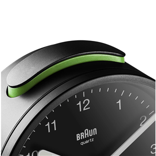 Braun BC12, melna - Modinātājpulkstenis