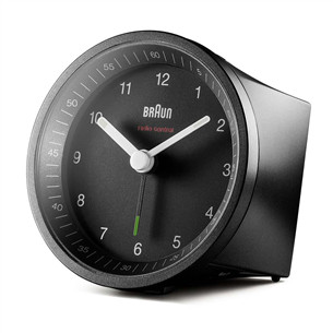 Braun BC07, melna - Modinātājpulkstenis
