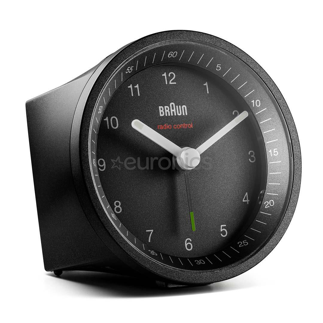 Braun BC07, melna - Modinātājpulkstenis