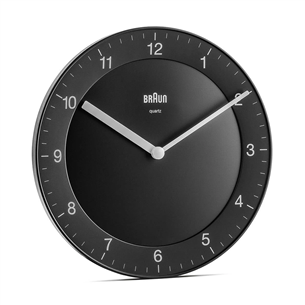 Braun BC06, melna - Sienas pulkstenis