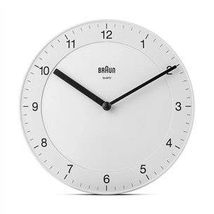 Braun BC06, balta - Sienas pulkstenis BC06W