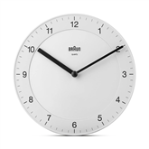 Braun BC06, balta - Sienas pulkstenis