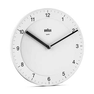 Braun BC06, balta - Sienas pulkstenis