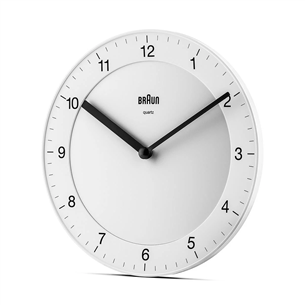 Braun BC06, balta - Sienas pulkstenis