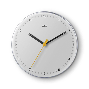 Braun BC26, balta - Sienas pulkstenis BC26W