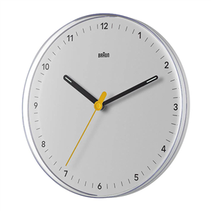 Braun BC26, balta - Sienas pulkstenis