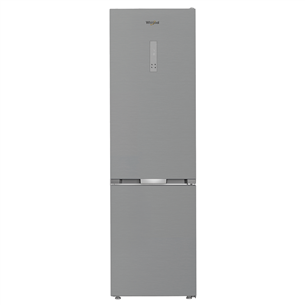 Whirlpool, NoFrost, 355 L, augstums 204 cm, nerūsējošā tērauda - Ledusskapis WHK26404XP7E