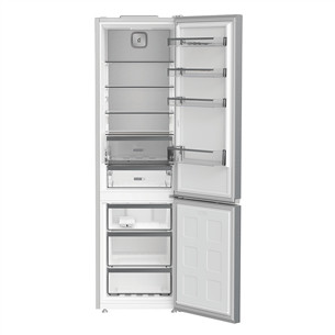 Whirlpool, NoFrost, 355 л, высота 204 см, нерж. сталь - Холодильник