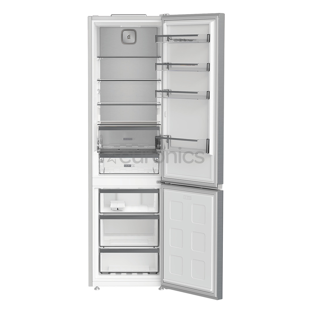 Whirlpool, NoFrost, 355 л, высота 204 см, нерж. сталь - Холодильник