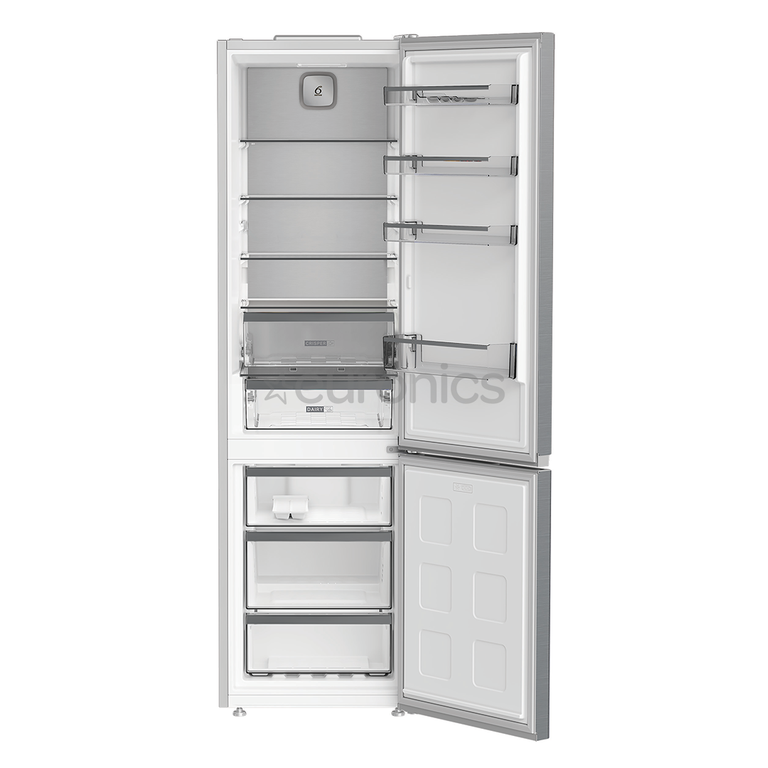 Whirlpool, NoFrost, 355 L, augstums 204 cm, nerūsējošā tērauda - Ledusskapis