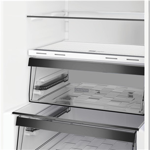 Whirlpool, NoFrost, 316 L, height 187 cm, black - Refrigerator