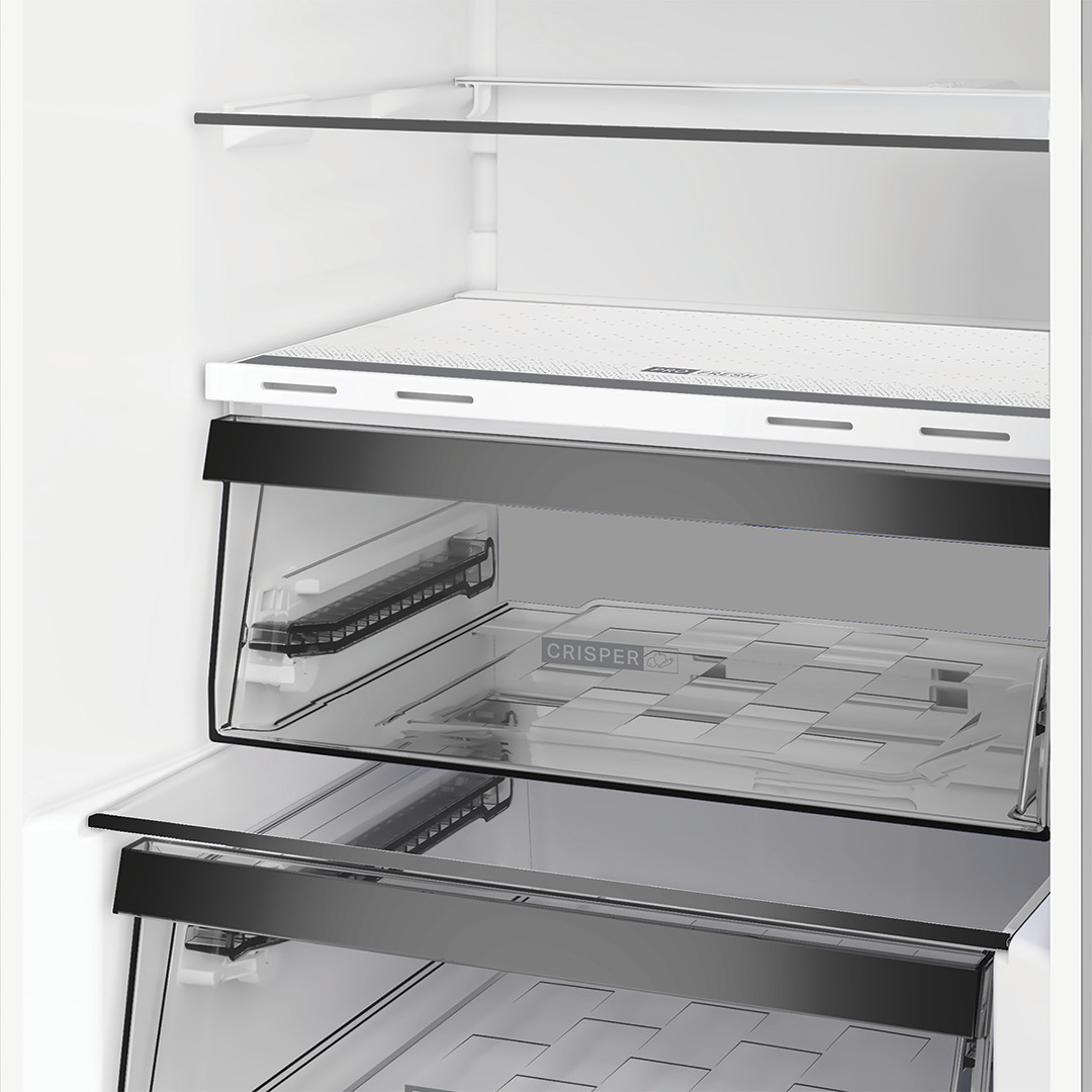 Whirlpool, NoFrost, 316 L, height 187 cm, black - Refrigerator