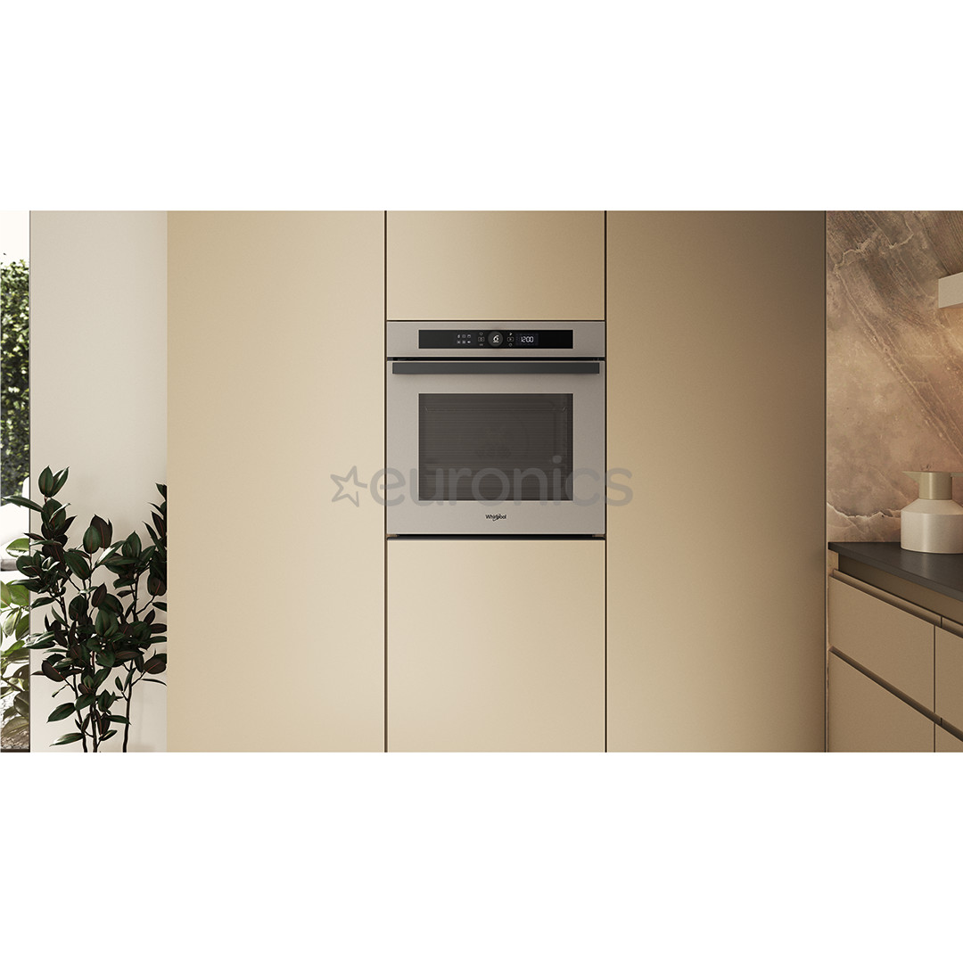 Whirlpool, 73 L, catalytic cleaning, beige - Built-in oven