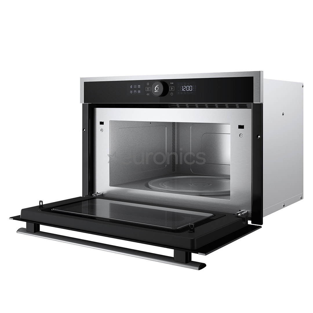 Whirlpool, 31 L, 1000 W, nerūsējošā tērauda - Iebūvējama mikroviļņu krāsns ar grilu