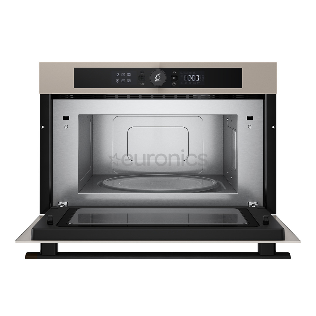 Whirlpool, 31 L, 1000 W, bēša - Iebūvējama mikroviļņu krāsns ar grilu