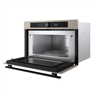 Whirlpool, 31 L, 1000 W, bēša - Iebūvējama mikroviļņu krāsns ar grilu
