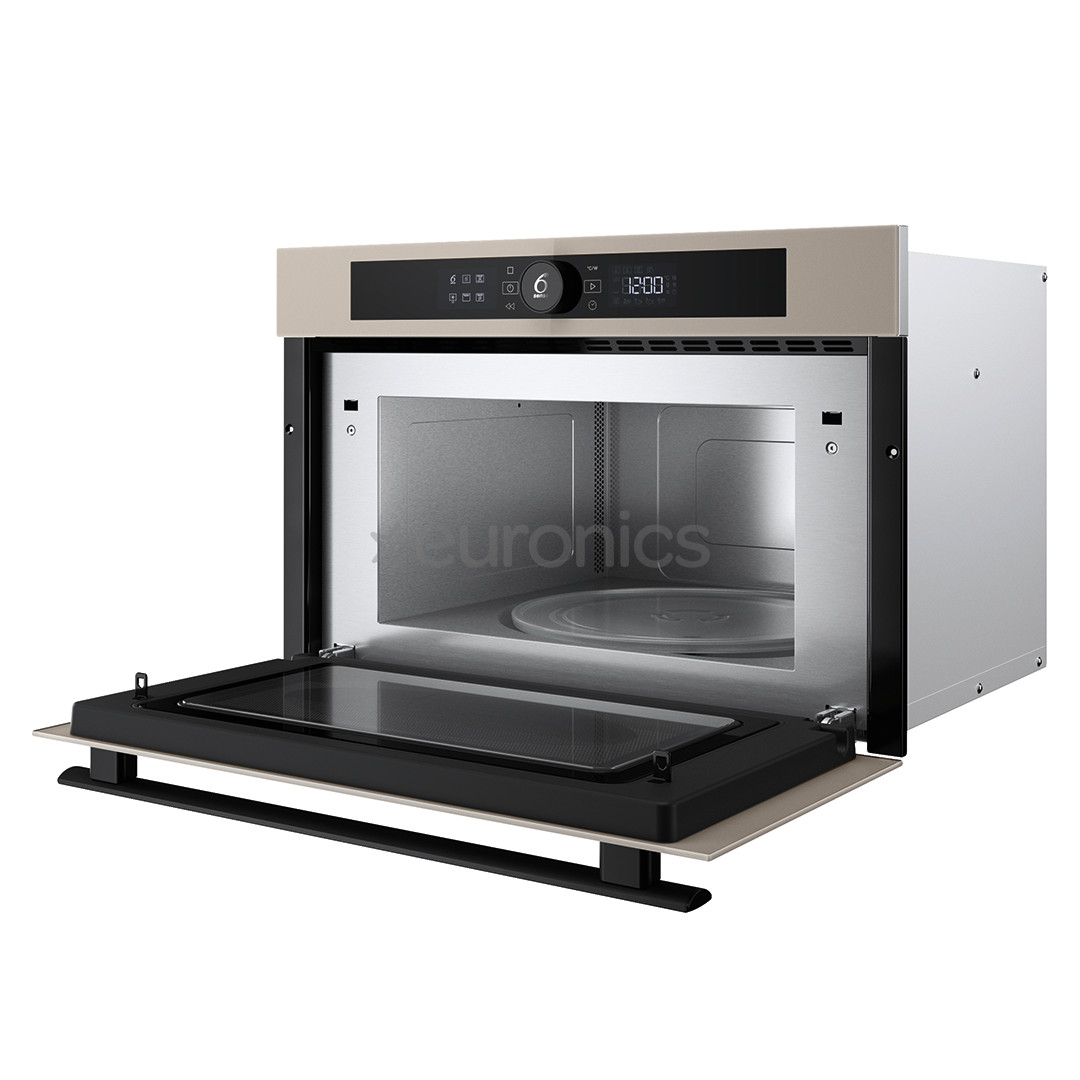Whirlpool, 31 L, 1000 W, bēša - Iebūvējama mikroviļņu krāsns ar grilu