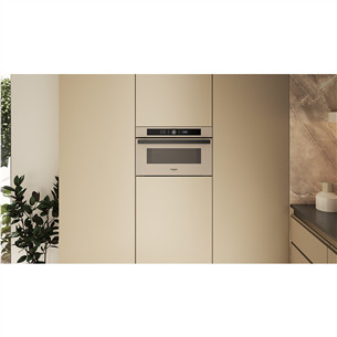 Whirlpool, 31 L, 1000 W, bēša - Iebūvējama mikroviļņu krāsns ar grilu