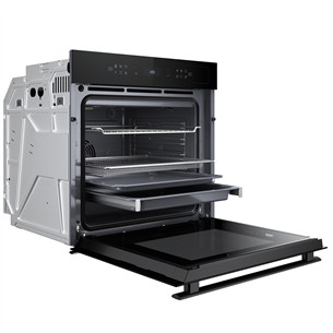 Whirlpool, 73 L, hidrolītiskā tīrīšana, melna - Iebūvējama elektriskā cepeškrāsns