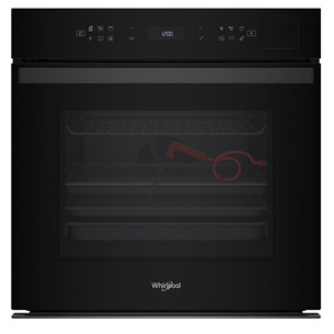 Whirlpool, 73 L, pyrolytic cleaning, black - Built-in oven WOI6A8FPT1SBA