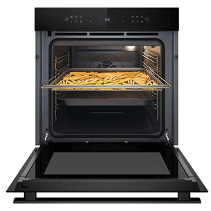 Whirlpool, 73 L, pyrolytic cleaning, black - Built-in oven