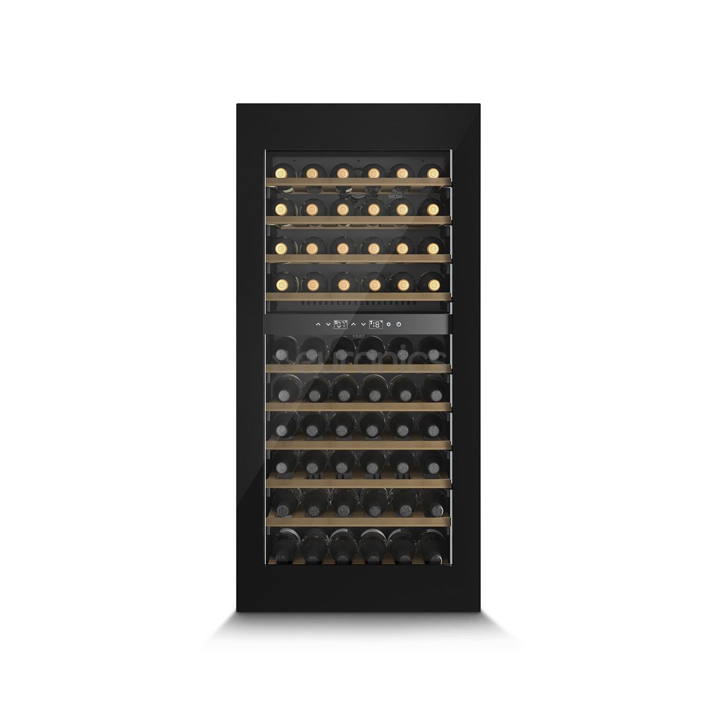 Caso WineDeluxe WD 60, 60 bottles, height 124 cm, black - Built-in wine cooler