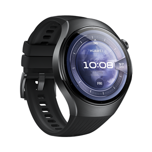 Huawei Watch 5, 46 mm, melna - Viedpulkstenis